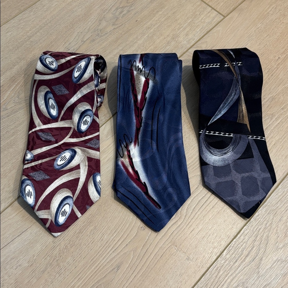 Gianfranco Ruffini Italy Ties lot of 3